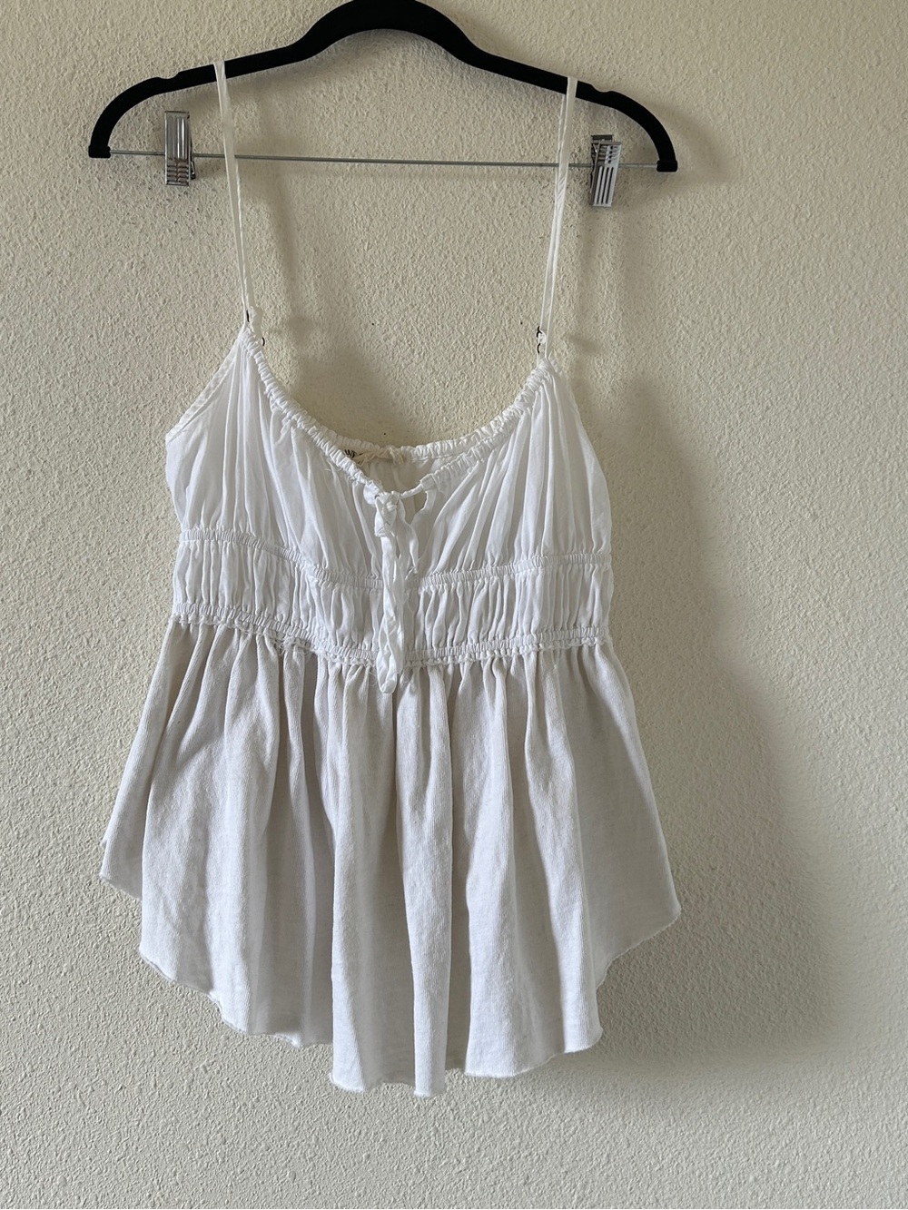 We The Free Mixed Media Western boho Cottage Coquette Tank top Women’s Large